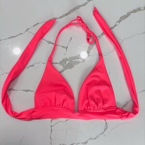 Victoria’s Secret | Women’s Neon Coral Pink Triangle Bikini Top